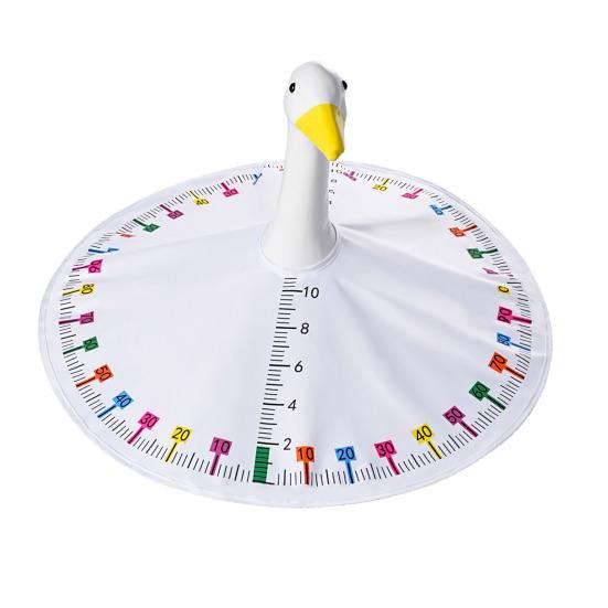 Funny Back To School Porch Goose Outfits for 23" High Cement or Plastic Goose Statue Cute Ruler Cape Garden Goose Costume for Outdoor Lawn Yard Decor