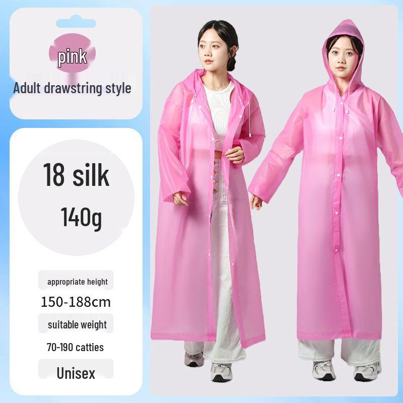 EVA Kids’ Raincoat: Thickened, Explosion-Proof for School, Hiking, Travel - Disposable Outdoor Poncho