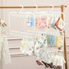 Modern Minimalist Plastic Baby Clothes Hanger With Clips For Home Wardrobe Storage