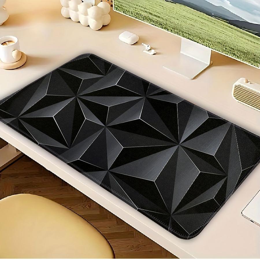Mouse Pad Computer Laptop Pad Desk Accessories Office Pad Keyboard Mouse Pad Game Console Pad Rubber Polygon Multicolored