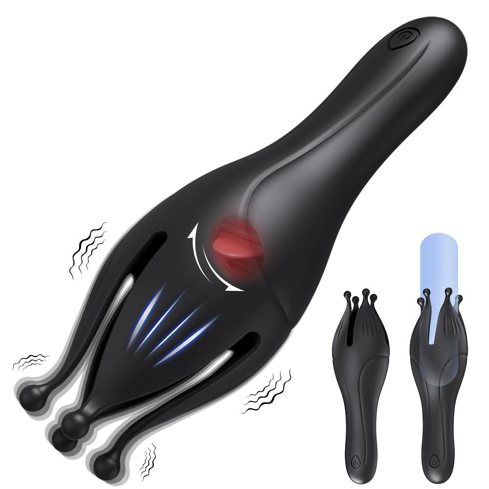 Men Penis Vibrator Male Masturbator Stroker Wrapping Tentacle Glans Scrotum Stimulation Adult Sex Toy For Men Women Couples 18+