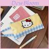 Cat Notebook Pouch For Teens With Large Capacity And Canvas Fabric Storage Case