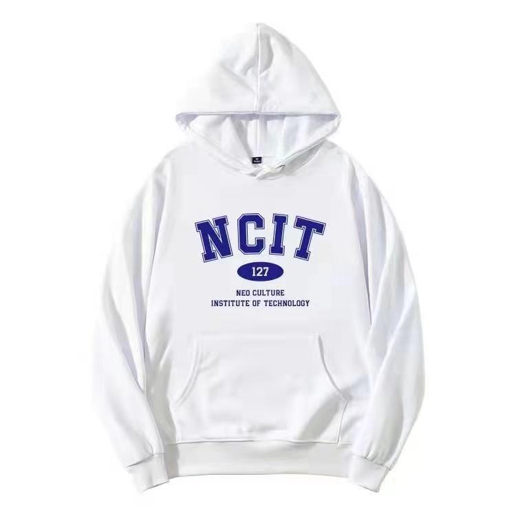 

KPOP NCIT Толстовки с капюшоном и принтом Повседневная уличная одежда Свободный пуловер