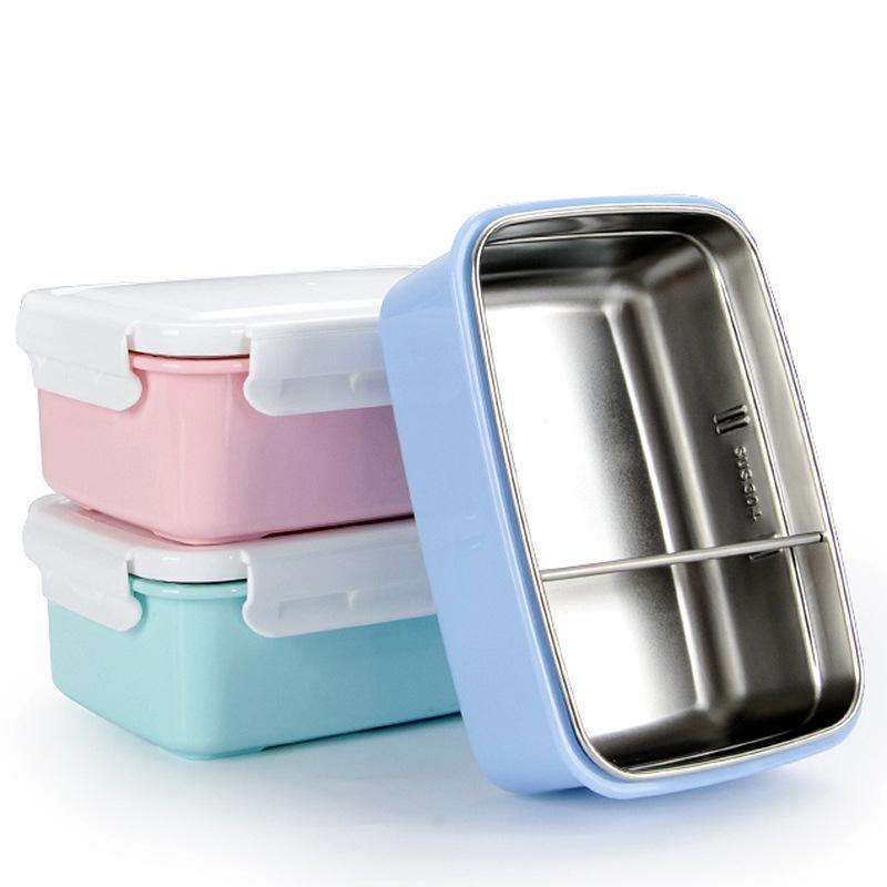 1 PCS Large Capacity Stainless Steel Lunch Box Microwave Lunch Bento Boxes