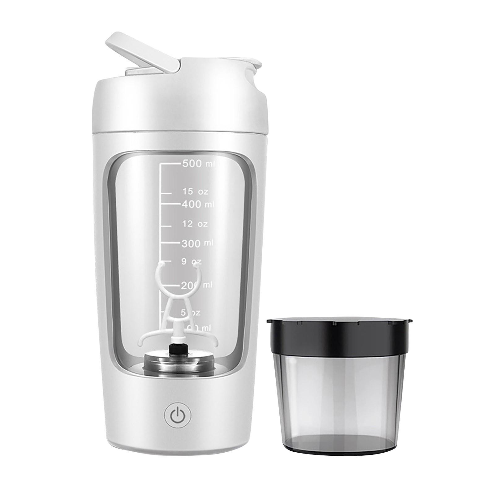 

Электрический шейкер, изготовленный из тритана - портативный миксер/перезаряжаемые через USB шейкеры для протеиновых коктейлей и коктейлей, заменяющих еду One Size белый