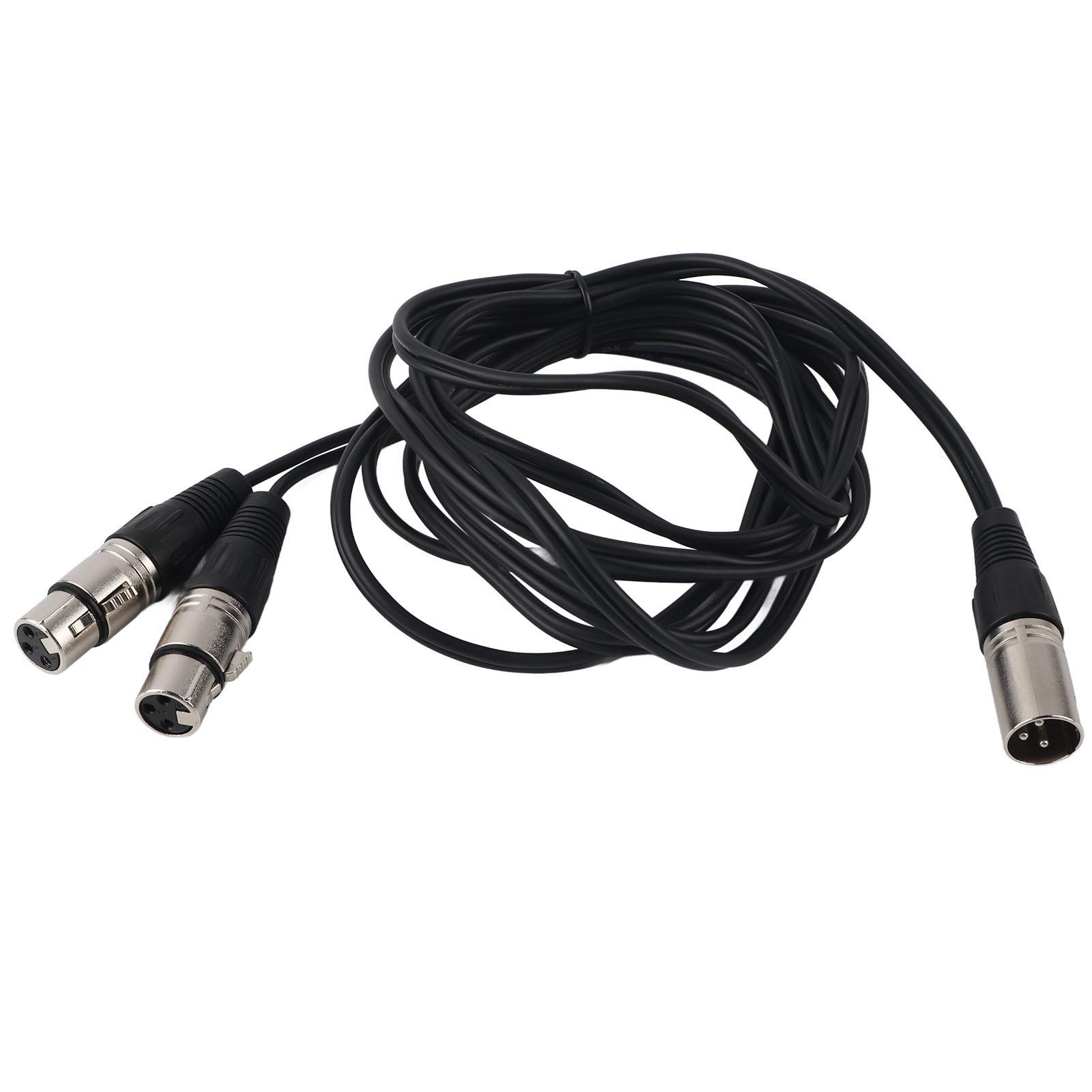 

XLR Male to Dual XLR Female Cable Микрофонный стерео сбалансированный соединительный шнур для o AdapterWhite 3meter / 9.8ft белый