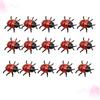 20Pcs Simulation Ladybugs Mini Plastic Eco-Friendly PVC Durable Bright Mini Garden Micro Landscape Party Decoration