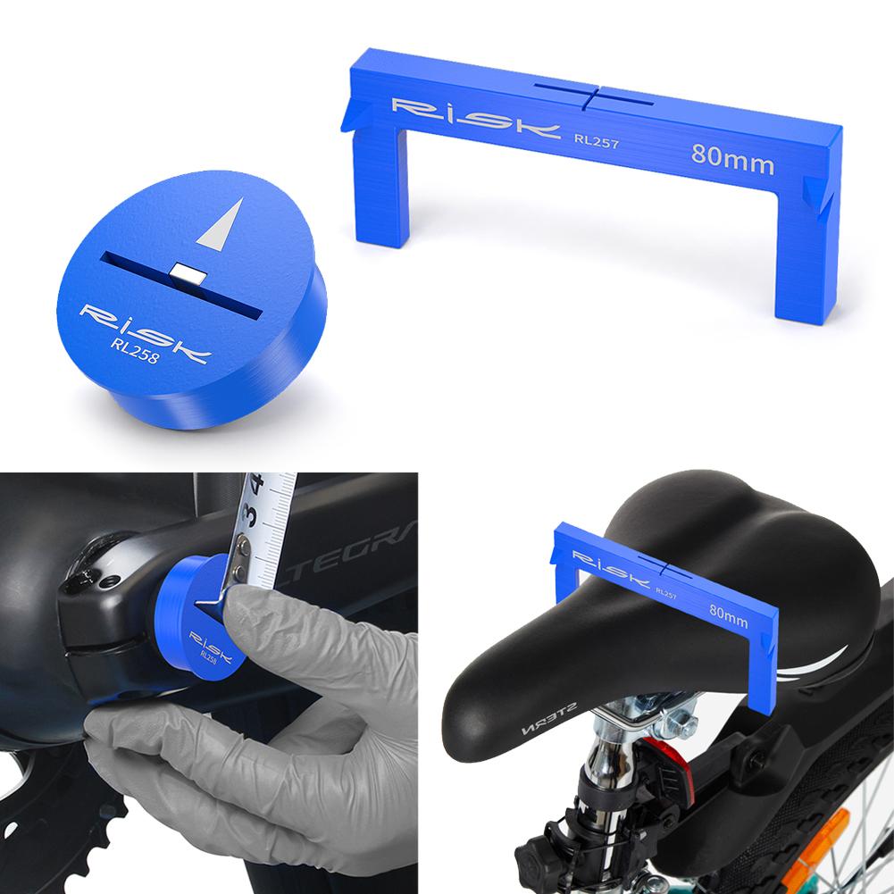 1/2pcs Bicycle Bike Seat Cushion Height Measuring Tool Fitting Measurement Gauge Saddle Positioning Tools For MTB Road Bike