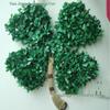 St. Patrick's Day Four-Leaf Clover Wreath: Lucky Green Decor for Doorways, Fireplaces, and Walls