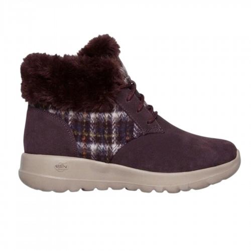 Skechers Damen Go Joy Tartan Wildleder Sneaker