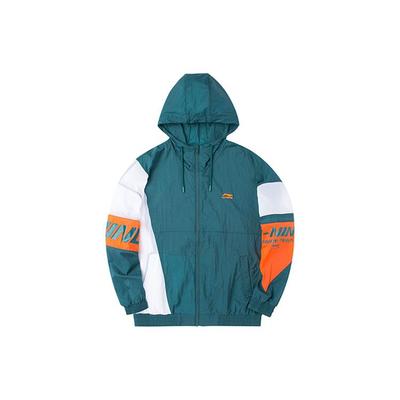 Li Ning Sports Fashion Series Spliced Casual Versatile Loose Sports Jacket Unisex Jacket AFDQ387-4