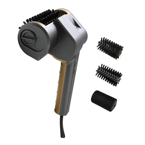 Electric Grill Brush, High Speed Rotating Scrubber with LED Light, Type-C Charging Cordless BBQ Grill Cleaning Brush for Removes Grease