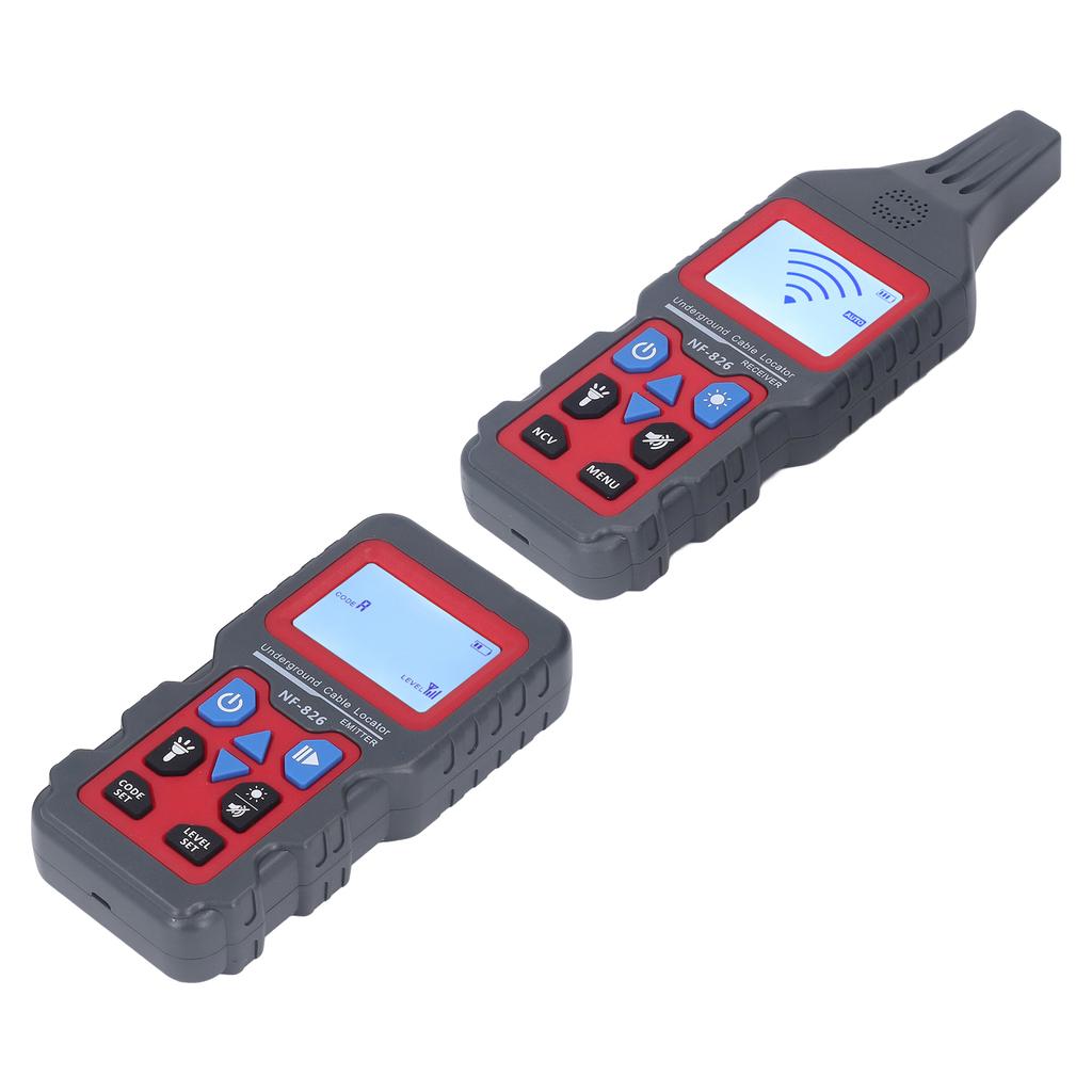 Underground Cable Tester Detector Locator LCD Function Display Bar Chart Electrician Wire Line Finder