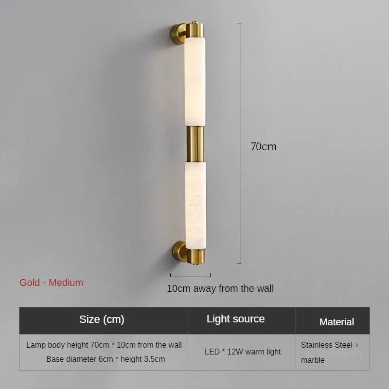 Lamp Modern Luxury Bedroom Bedside Study Bathroom Mirror Front Lamps Villa Entrance Corridor Background Wall Lights