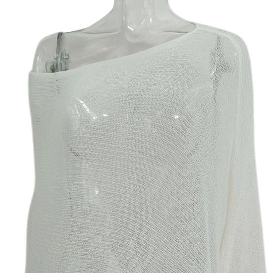 Women Cloak Shawl Mesh Wrap with Pullover Sweater Travel Wrap-around Hem Lightweight Summer Clothing