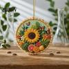 Spring Summer Autumn Winter Ornaments Four Seasons Holiday Pearl Art Hanging Ornaments, Christmas Fall Beaded Durable Acrylic Wall Pattern Ornament,