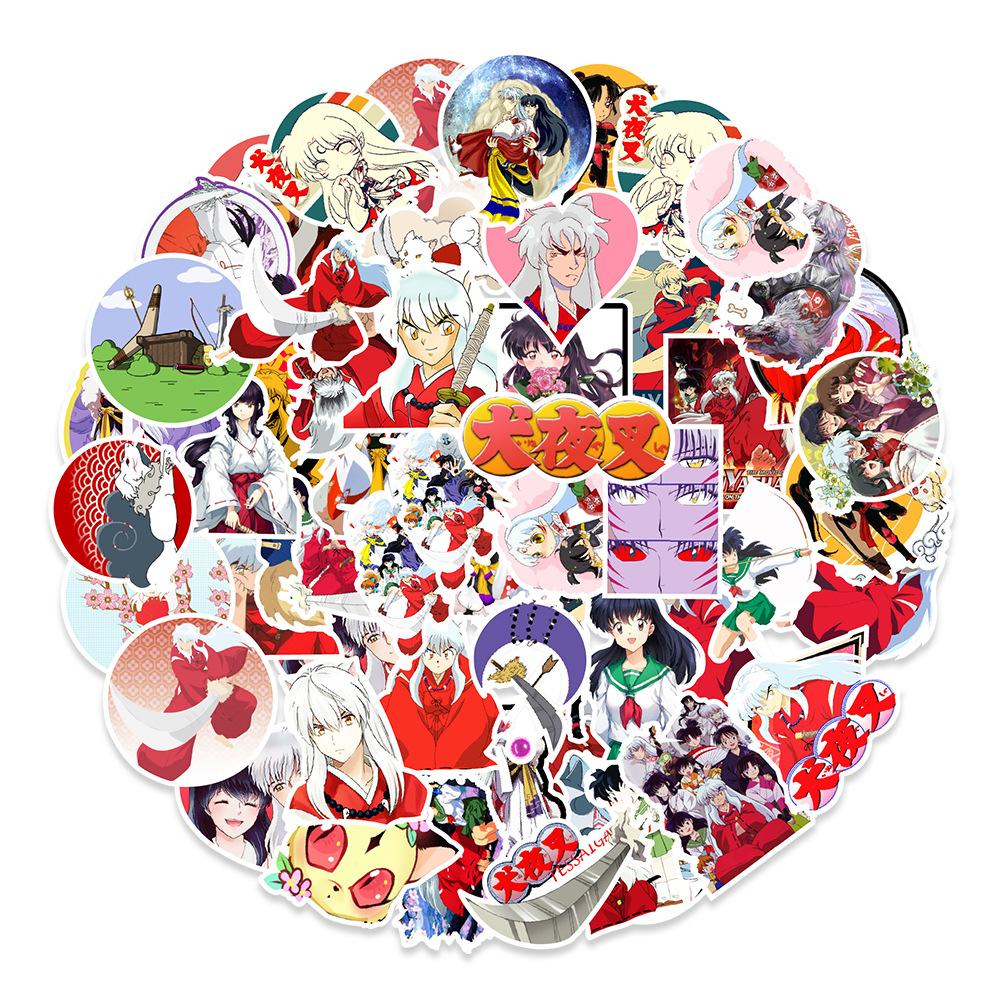 50 Japanese Comic Graffiti Stickers Car Suitcase Skateboard Mobile Phone Decoration Stickers
