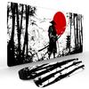 Samurai And The Red Sun Gaming Mouse Pad Nonslip Durable Desk Mat Pc Accessories Mousepads Katana Gaming Mats Tapis De Souris