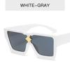 Oversized Luxury Square Sunglasses Men Women Vintage Mirror Glasses UV400 Protection Designer Brand Eyewear