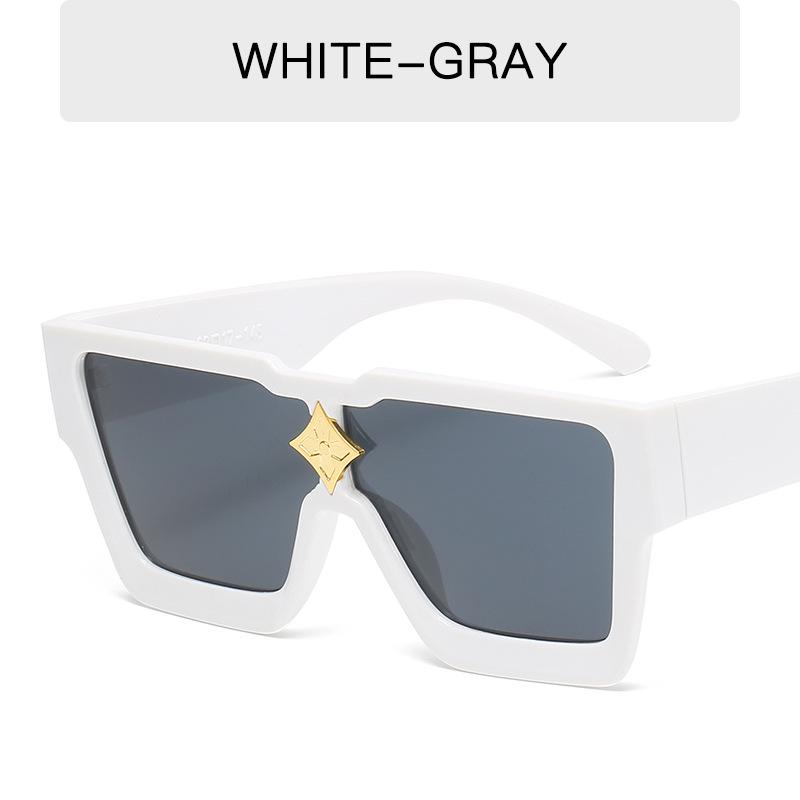 Oversized Luxury Square Sunglasses Men Women Vintage Mirror Glasses UV400 Protection Designer Brand Eyewear