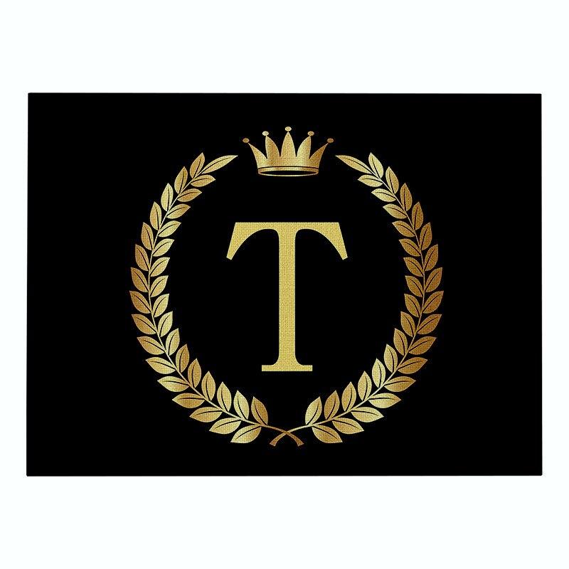 

Подставка под кухонные приборы с золотыми буквами, черные хлопковые льняные салфетки для стола 42X32, скандинавские подставки под приборы, подставки под чашки, водонепроницаемые подставки под напитки 020