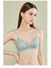 French Lace Push-Up Triangle Bra - Seamless, Thin Straps, Anti-Sagging Design for Women