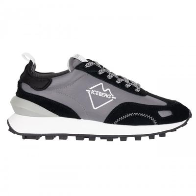 Iceberg Italian Leather Sneakers New Grey - Size: 44