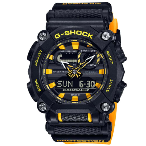 

Casio Мужские часы, Аналогово-цифровой дисплей, Японский кварцевый механизм, Ремешок из синтетической смолы, GA-900A-1A9ER