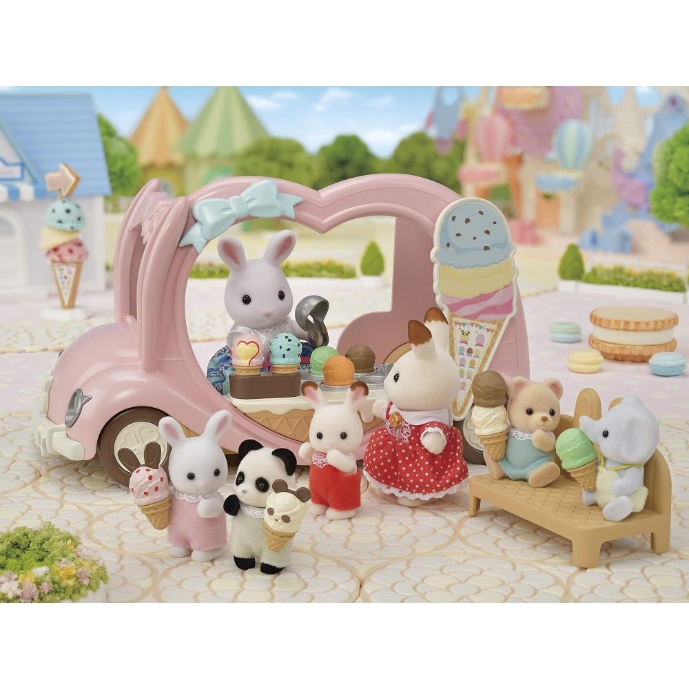 Sylvanian Families Amusement Park Omiseya [Happy Ice Cream Wagon] Mi-89 ST Mark Certification 3 Years Old and Up Toy Dollhouse Sylvanian Families EPOC