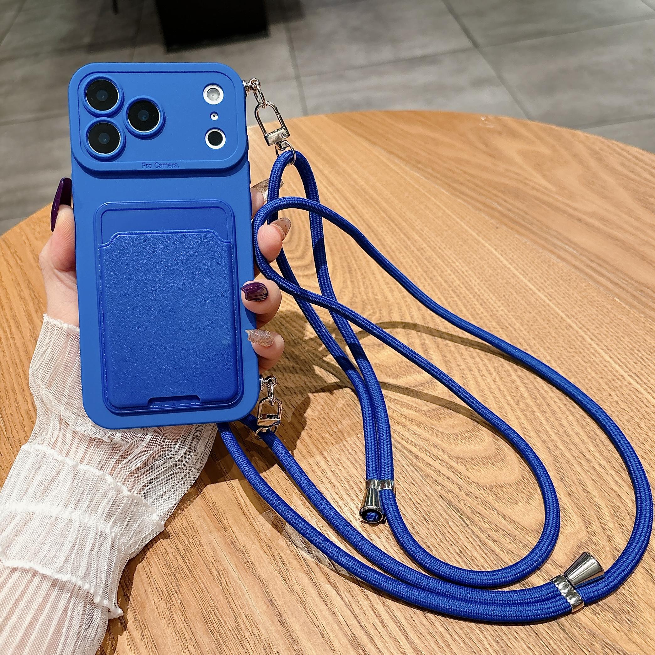 

Розкішний чохол-гаманець на шнурку через плече для iPhone 17 16 15 14 Plus 13 12 Pro Max Mini 17promax 17pro iPhone 17ProMax