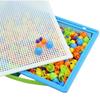 Colorful Mushroom Nail Puzzle DIY Pegboard Set Montessori Mushroom Nail Building Blocks  Kids