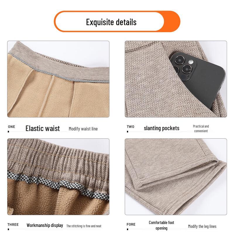 Dámské teplé fleecem podšité ležérní kalhoty s rovnými nohavicemi