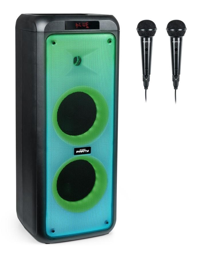 Bigben X-Large - PARTYBTHPXL Bezprzewodowy głośnik Bluetooth z efektami świetlnymi + mikrofony, BigBen