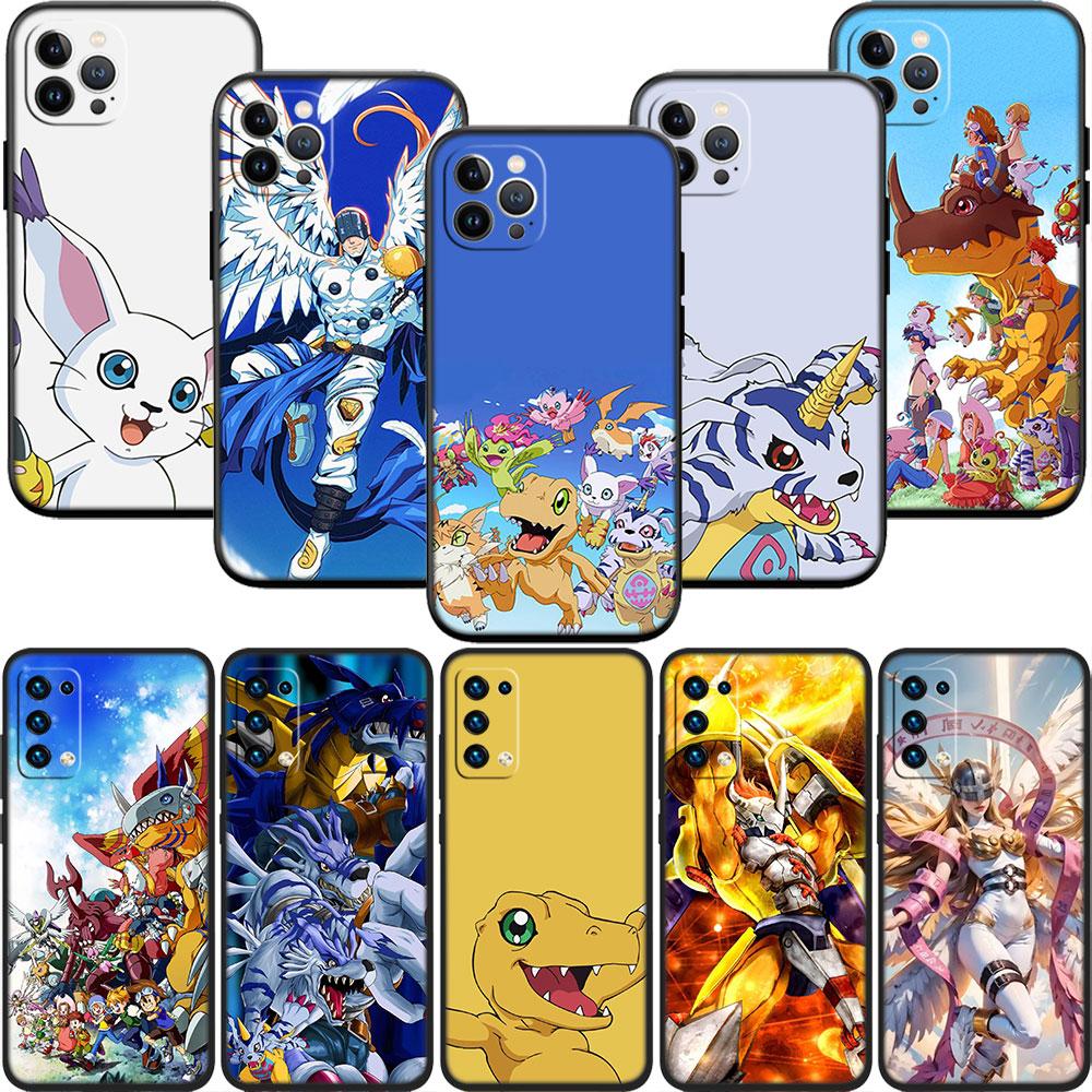 PP23 D-Digimons Soft Shell Phone Case for OPPO A40 A60 A80 A15 A16 A16K A12 A17 A17K A54 A54S A53 A53S A55 A56 A57 A98 F23