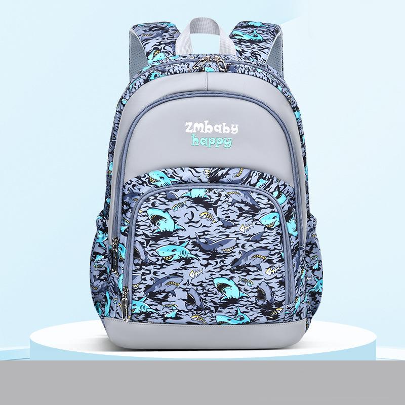 Elementary School Student Schoolbag, Male Cartoon Schoolbag for Grades 1-3-6, Large Capacity Children's Backpack
