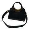 Used BVLGARIShoulder Bag Black Leather Women