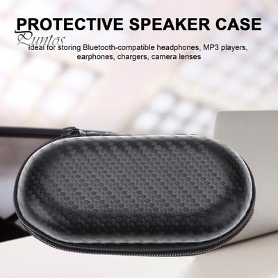 Hard EVA Travel Case for Bluetooth-compatible Headset Shockproof with Mesh Pocket Charging Cable Organizer