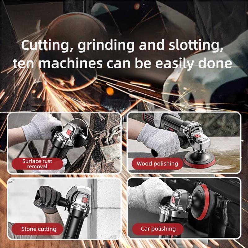 Pure Copper Motor Angle Grinder Polishing Machine Multifunctional Small Polishing Cutting Machine Hand Grinding Wheel Household