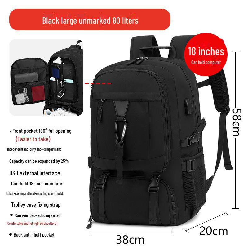Men's  Large Capacity Travel & Outdoor Mountaineering Backpack