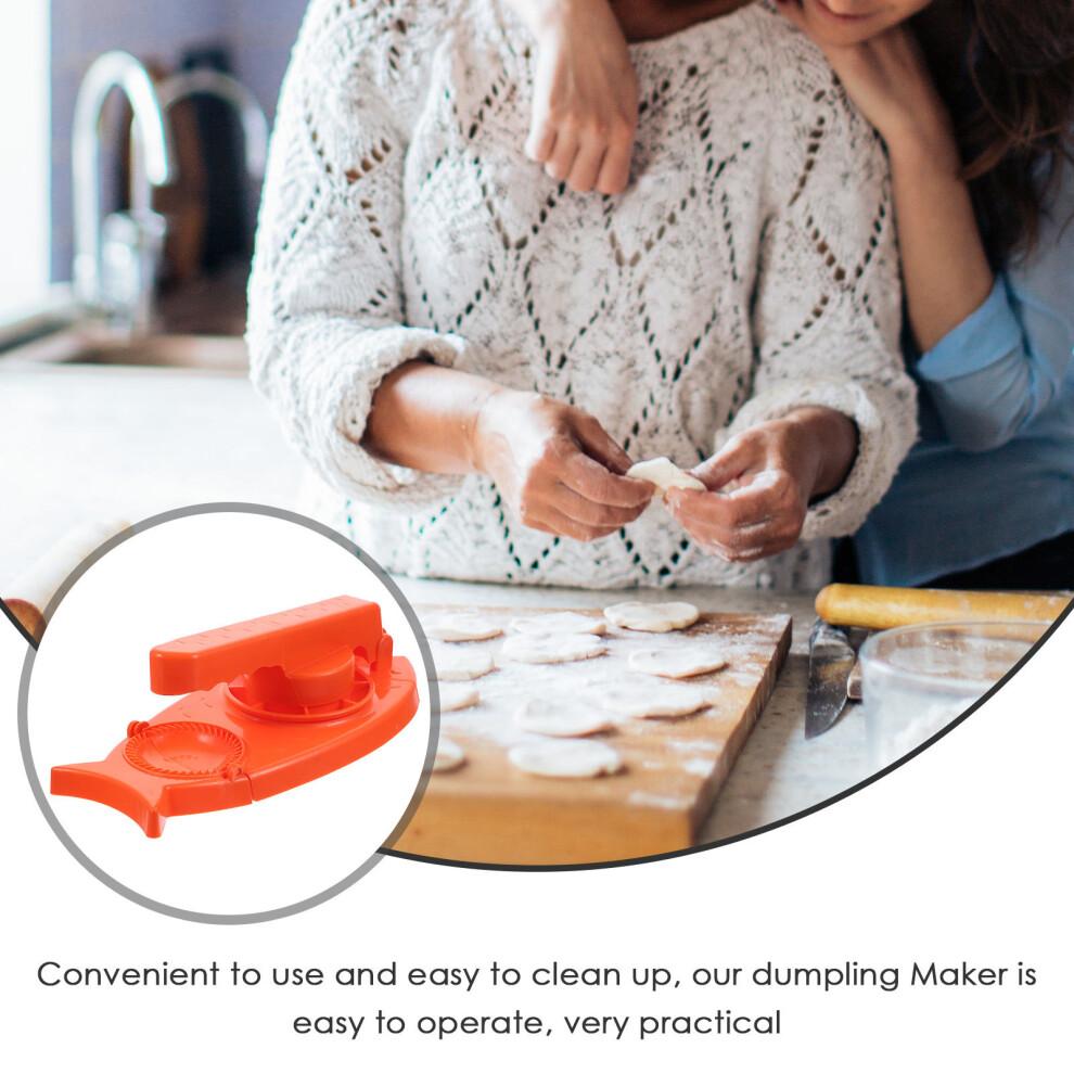 Raindrops Orange Pp Dumpling Maker 2 In 1 Easy To Use For Home 2pcs