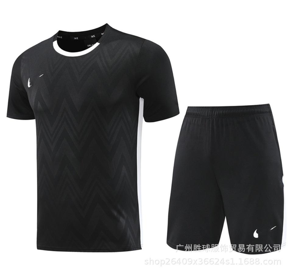 Nk Tuta da Allenamento Pantaloncini a Maniche Corte Casual, Maglia da Calcio, Maglia di Classe, Maglia Sportiva Fitness da Corsa per il Commercio Estero
