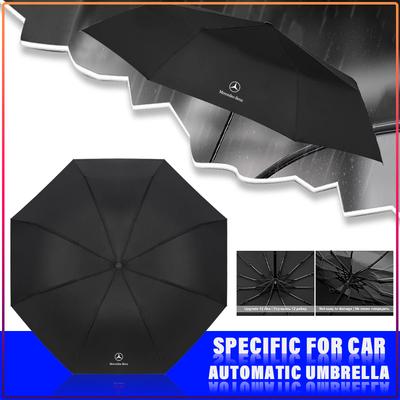 AABCI1 Windproof Automatic Threefolding Umbrella Car Logo Business Umbrella Caps For Mercedes Benz AMG W204 W213 W205 W211 W212 W176