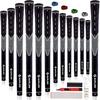 SAPLIZE Club Grip Replacement Kit (13 Grips) - Non-Slip Rubber, Wear-Resistant (Includes 15 Tapes, Cutter, Rubber Clamp, Solvent, and Manual)