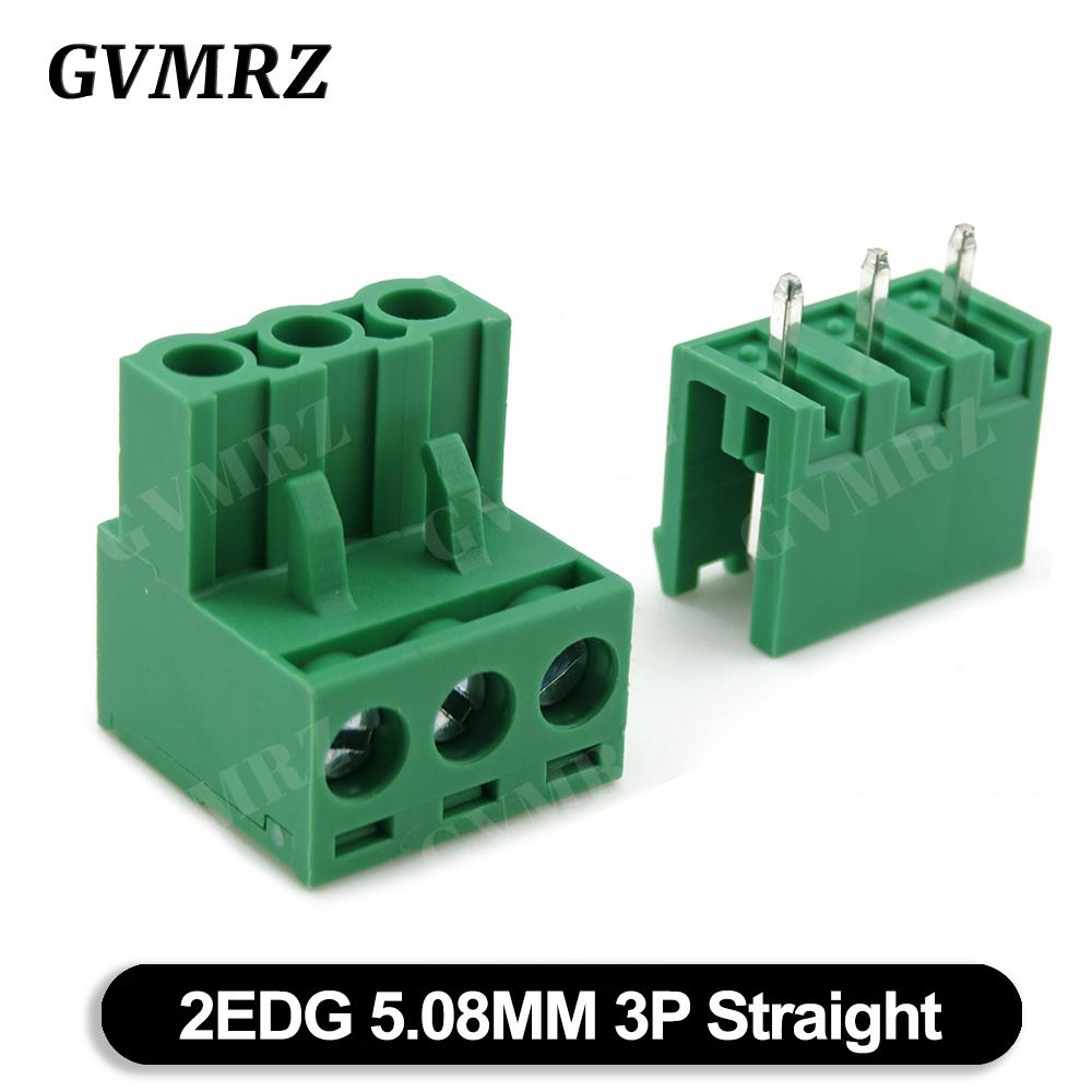 5Set 2EDGK 5.08mm Terminal Block Male Female 5.08 Plug-in Opening PCB Connector 2EDG PCB 2P 3P 4P 5P 6P 7P 8P 9P 10P 12P