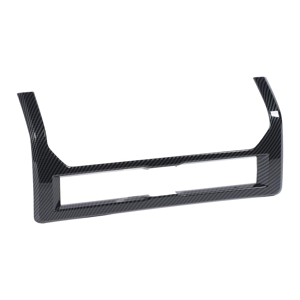 Front Center Air Vent Outlet Frame Trim Carbon Fiber Style Dashboard AC Outlet Vent Cover Trim for
