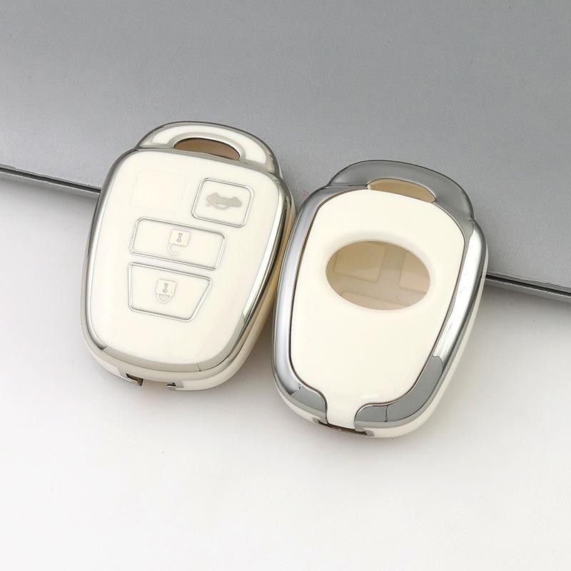 Durable TPU Car Remote Key Cover Anti-wear Full Coverage Key Case for  RAV4 Camry Prius Auto Supplies