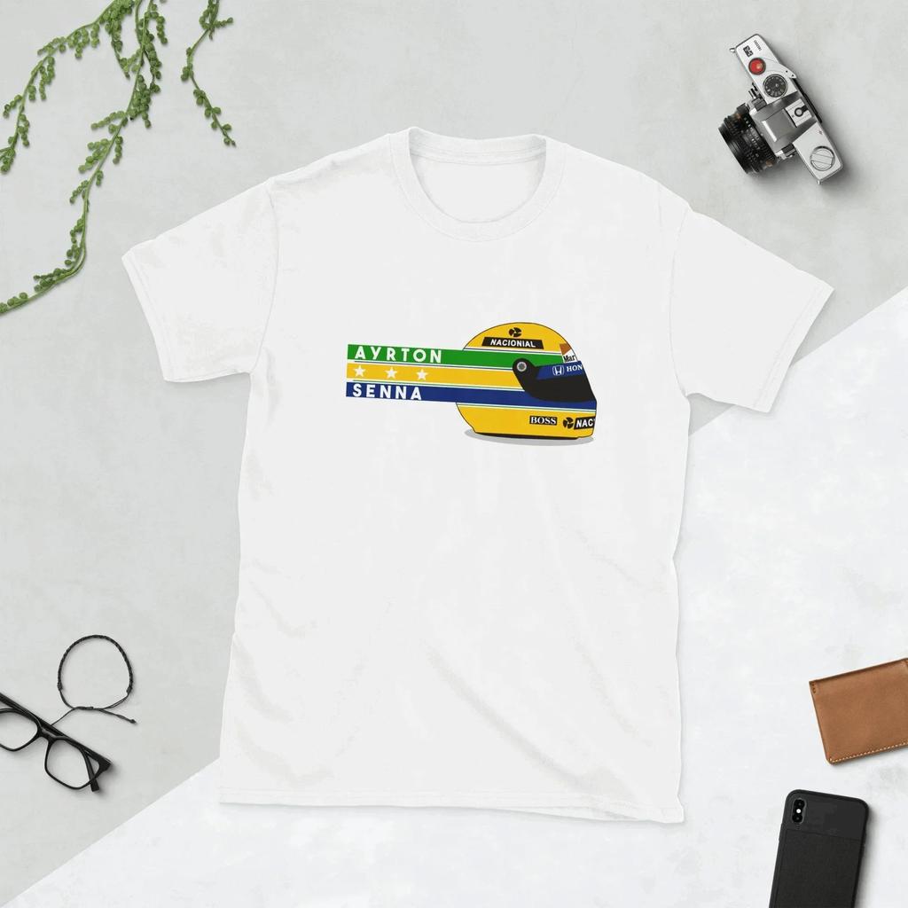 T-shirt Grafiche Formula 1 Ayrton Senna T-shirt da Palestra Uomo Donna Abbigliamento Y2k Liam Payne Stile Retro Top Estivi Magliette