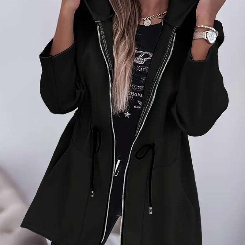 European Style Women Clothing Fashion Loose Fit Casual Zipper Jacket S363~XXL430