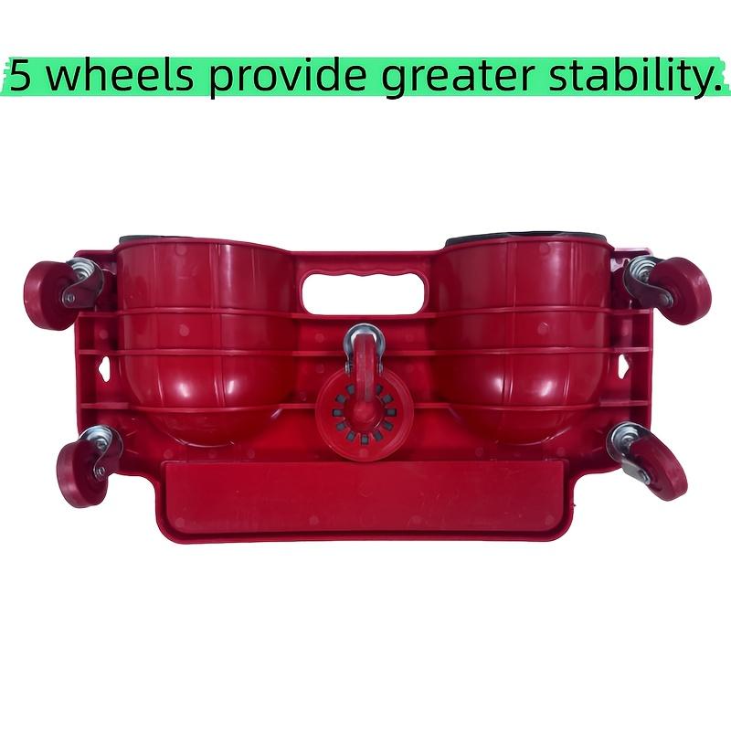 1pc Rolling Knee Pad Platform with Wheels ABS Material, Multi-Function with Built-In Tool Tray, Comfortable Cushioned Kneeling Pad for Machine Workers