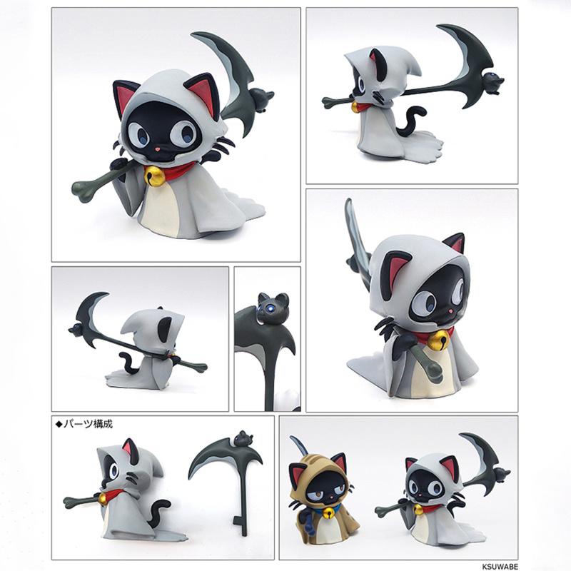 New Product In Stock Cat Blind Box Carrying Death Scythe Cute Figurine Desktop Ornament Birthday Surprise Gift For Girls